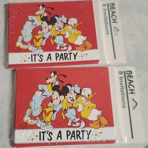Mickey and friends invitations